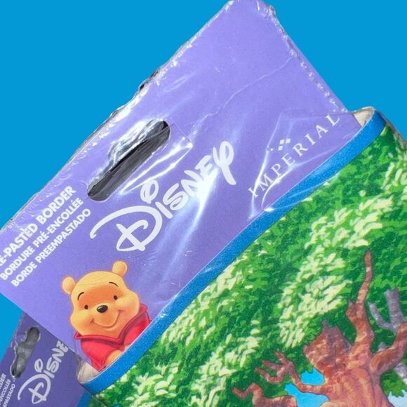 2 NIP Vintage Disney Winnie the Pooh Pre Pasted Wallpaper Border 5 Yds Each B12 - Picture 5 of 6